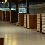 Storage Boxes in Warehouse
